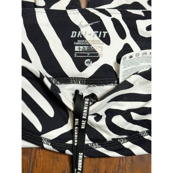 Nike Epic Lux Palm Print White/Black Leggings Dri-FIT Zone Sculpting Pants Sz S - Picture 12 of 13